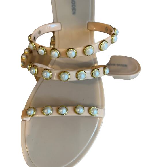 Steve Madden pink pearl jelly sandals 10 - Picture 2 of 6
